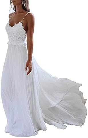 JinXuanYa Women's Summer Dresses Lace Long Sleeves Off Shoulder Dress White Beach Dress Swing Boho Dress