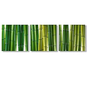 Canvas Wall Art Beautiful Bamboo Collections Picked Painting Artwork for Home Prints Framed - 12"x12"x3 Panels