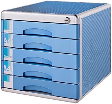 Amazon Com 5 Layers Lockable Data Cabinet Desktop File Cabinet Multi Layer Drawer File Storage Cabinet File Box Office Supplies Portable And Tidy Storage Box Kitchen Dining
