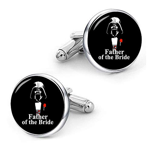 Kooer Father Of The Bride Cufflinks For Star Style Handmade Custom Personalized Wedding Cuff Links