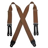 Welch Men's Elastic Button End Work Suspenders