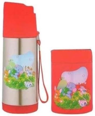 Zoo design Kids Lunch Container(250ml) & flask(350ml) - Hot and Cold Foods - Insulated