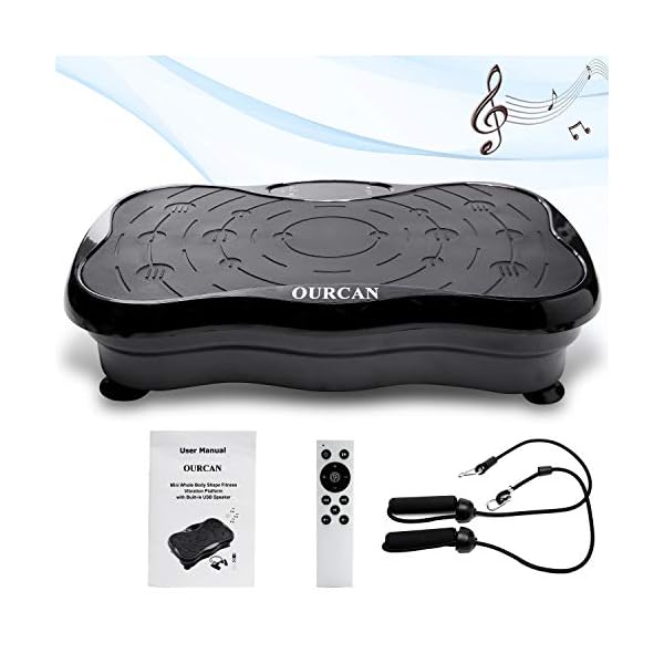 OURCAN-Vibration-Power-PlatesExercise-Equipment-For-Home-UseFull-Body-Ultra-Slim-Exercise-Vibration-Platform-180-Levels-Of-IntensityResistance-Bands-With-Handle-AddedWeight-Loss-Body-Toning OURCAN Vibration Power Plates,Exercise Equipment For Home Use,Full Body Ultra Slim Exercise Vibration Platform 180…