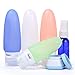 Valourgo Travel Bottles - Silicone Leakproof Refillable and Tsa Approved Travel Containers for liquids with Spray Bottle and a 20ml Jar for Shampoo/Lotion