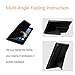 Fintie Origami Case for All-New Amazon Fire HD 8 (7th and 8th Generation Tablets, 2017 and 2018 Releases) - Slim-Fit Multi-Angle Stand Cover with Auto Wake/Sleep, Black