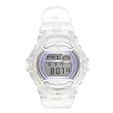 Casio Baby-G BG169R-7E Face Protector Ion-Plated Metal White Purple Watch Digital
