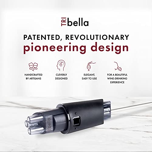 TRIbella Air Speed Wine Aerator, DripFree, Artisan Wine Pourer with