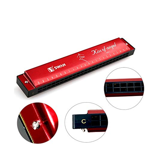 image for Ladnis Harmonica C 24 Holes Mouth Organ Best Gift For Professional Pla