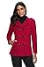 Ms Stunner Women's Winter Spring Solid Color Double Breasted Elegant Wool Coats