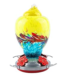 WOSIBO Hummingbird Feeder for Outdoors Patio Large