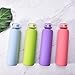 MIU COLOR Glass Water Bottles, for Beverage, Drinking, Borosilicate Glass Juice Bottle, Milk Container, to Go Sports, 16 oz, BPA Free…