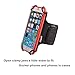 TFY Open-face Sport Armband + Key Holder for Over 5.5 Inch Cell Phone - Compatible with iPhone 15 Pro Max / 14 Pro / 13/12 / 11 / XR / 8 Plus / 7 - Galaxy S21 S22 S23 - Huawei Mate 60 Pro