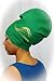 Jumbo Green - Waterproof Silicone, Slip-On, Comfort-Fit Design, Swim Cap Or Shower Cap for Dreadlocks, Longer Hair & High-Volume Hair Styles