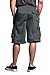 Victorious Men's Solid Fleece Cargo Shorts DFP1 - Charcoal - Large