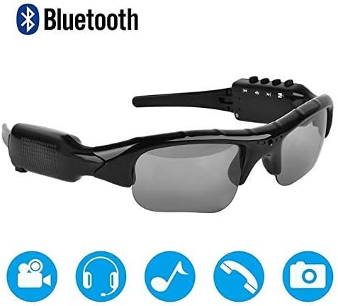 Bluetooth Sunglasses Camera,Camera Glasses Full HD 1080P with Wide Angle Mini Video Camera for Driving,Riding,Fishing,Motorcycle and Outdoor Sports