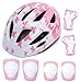 aomigell Kids Helmet Boys Girls Bike Helmet Child Helmet with Outdoor Sports Protective Gear Set Knee/Elbow/Wrist Pads for Bicycle, Rollerblades, Scooter, Skateboard, Rollerblades