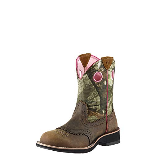 ARIAT Fatbaby Cowgirl Western Boot Distressed Brown Size 9 B/Medium US - Thumbnail 5