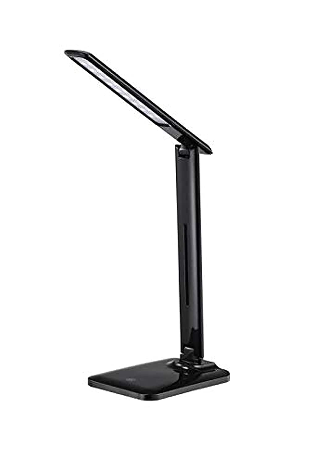 Vortex 10W Wireless Charging D10-BLACK LED Desk Lamp, Eye-Caring Table Lamps, Stepless Dimmable Office or Study Lamp with USB Charging Port, Touch Control, 3 Colors Temperature Options(Black)