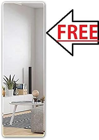 Creative Arts n Frames || 12 X 36 inches || Full Length Long Frame Less Beveled Mirror for Dressing, Bedroom,Bathroom, Living Room, Entrance and Makeup Mirror with Shelf ||