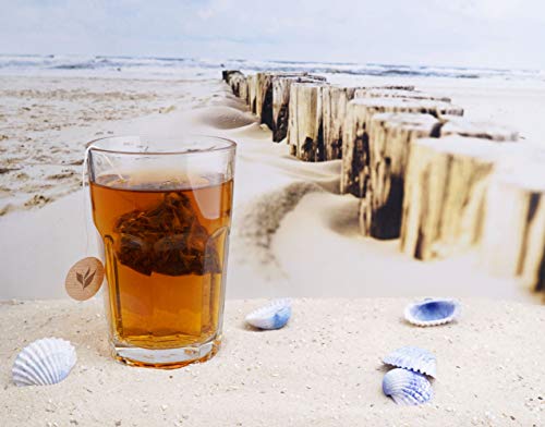 Schwarzer Tee Earl Grey im Pyramidenbeutel aromatisch - Wattenmeer 15 Beutel Schwarztee Mehr Meer Sylter Teekontor – Bild 3