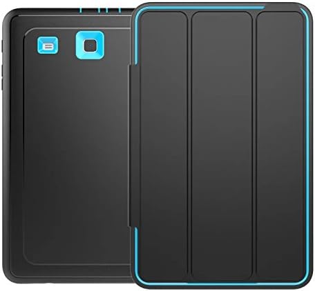 Samsung Galaxy Tab E 9.6 Case T560,Luckycheng 3in1 Slim Heavy Duty Shockproof Rugged Armor Three Layer[Hard PC+Silicone]Hybrid High Impact Resistant Defender Protective Cover with Screen Protector