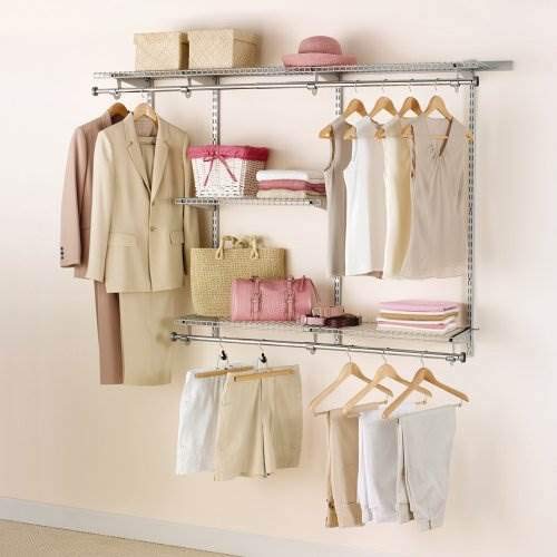 Rubbermaid Configurations Deluxe Closet Kit, Titanium, 36 Ft., Wire