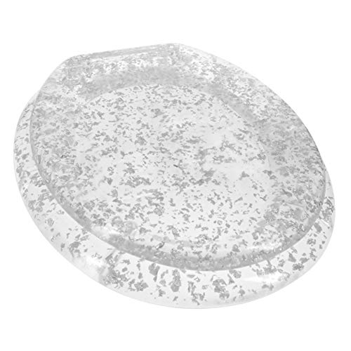 Ginsey Home Solutions Elongated Resin Toilet Seat, Silver Foil Pricepulse