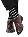Cotton Dress Socks Fashion Designer Socks for Men Stripe Printed 6 Pair