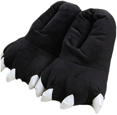 Unisex Soft Plush Home Slippers Animal Costume Paw Claw Shoes