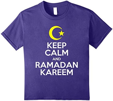 unisex-child Keep Calm And Ramadan Kareem T-Shirt 8 Purple
