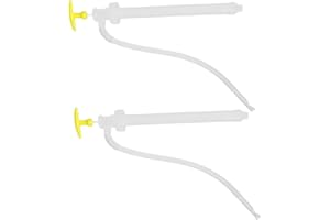 ARTSEWPLY 2pcs Manual Fuel Transfer Pump Plastic Hand-operated Lightweight for Gasoline and Diesel Car