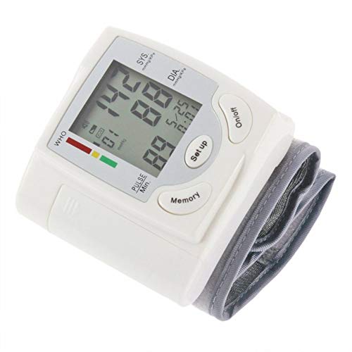 Tmalltide Digital LCD Wrist Blood Pressure Monitor Heart Beat Rate Pulse Meter Measure