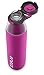 ZULU Studio Glass Water Bottle with Silicone Sleeve, Pink, 28oz