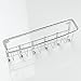iDesign York Lyra Mail, Letter Holder, Key Rack Organizer for Entryway, Kitchen - Wall Mount, Chrome