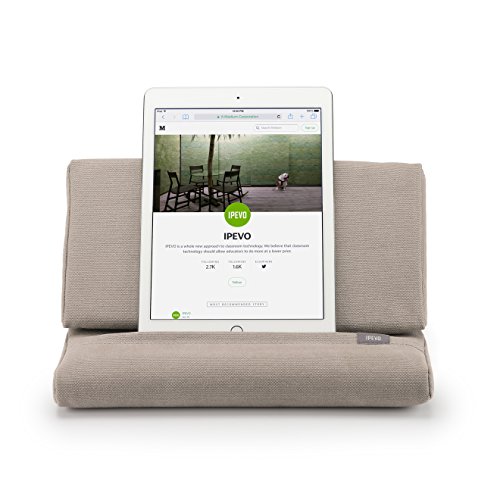 IPEVO PadPillow Stand for iPad Air & iPad 4/3/2/1Nexus/Galaxy - Light Khaki (MEPX-07IP) - Thumbnail 5