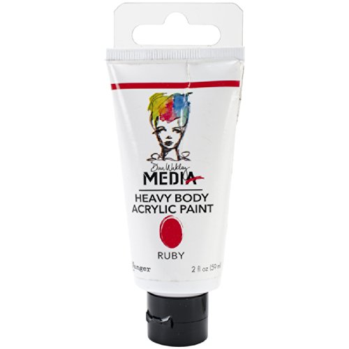 Ranger Dina Wakley Media Heavy Body Acrylic Paint, 2-Ounce, Ruby