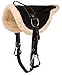 AceRugs New Western English Horse Riding Bareback PAD Premium TREELESS Saddle Leather Stirrups Comfy Horse Saddle TACK (Black)thumb 1