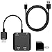 HDMI Audio Converter, Fosmon UHD 4K HDMI to HDMI + SPDIF Optical Toslink / 3.5MM Stereo Audio Extractor Converter, HDMI Audio Splitter with Pigtail HD Support 3D 1080p