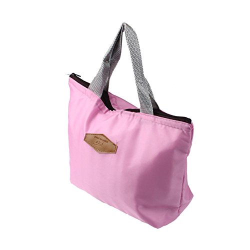 Hot sale!Todaies Waterproof Portable Picnic Insulated Food Storage Box Tote Lunch Bag (221018cm, Pink)