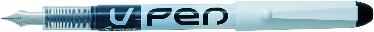 Pilot V Pen Disposable Fountain Pen - Black, Box of 12, 1 count (Pack of 12)