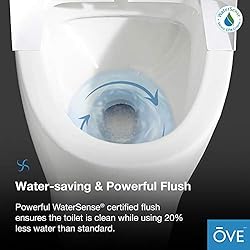 Ove Decors Yosemite Bidet Toilet Built-in with Tank