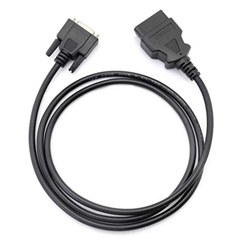 iKKEGOL J1962 Full 16 Pin OBDII Male to DB15 Female Cable Adapter Connector for Car Auto Diagnostic Scanner Tool Converter Cord (OBDII Male to DB15 Female) - Thumbnail 6