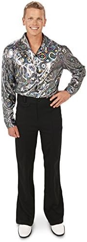 Silver Disco Shirt Adult Costume