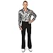 Dream Weavers Costumers Silver Disco Shirt Adult Costume