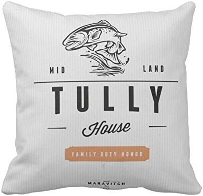 Polly Mercedes Custom Cotton Polyester Game of Thrones Family Duty Honor Tully Throw Pillow Cases Cover (3) 16 X16 Pillowcase (two Side)