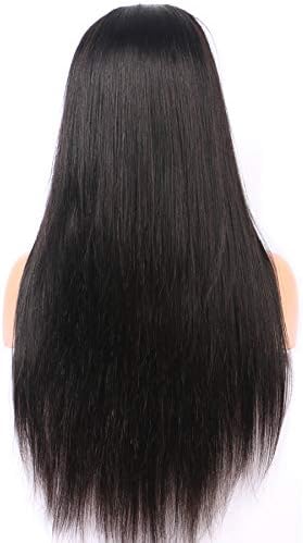 100% human hair full lace wig virgin straight hair 150% density silk feeling soft and smooth (20 inch)