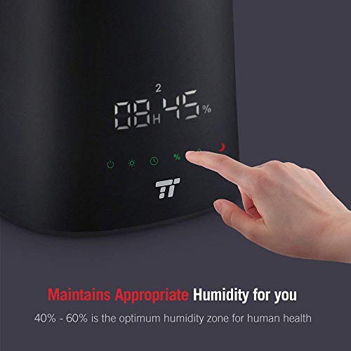 image for TaoTronics Top Fill Humidifiers for Bedroom Babies Room, 15-30 Hours, 
