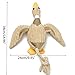 SanSiDo Pet Toy Dog Chew Toys Dental Teaser Rope Duck Cotton Squeaky Toy Teeth Cleaning Plush Nontoxic Bite-Resistant Dog Play Toy for Pet Training Playing Chewing