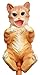Atlantic Collectibles Feline Orange Tabby Kitty Cat Wine Bottle Holder Caddy Figurine