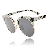 CoWalker® Stylish Dazzle Flash Lens Sunglasses Sun Protective Eyewear Semi